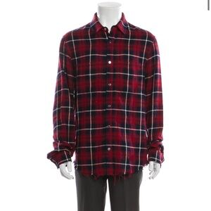 AMIRI shadow plaid flannel